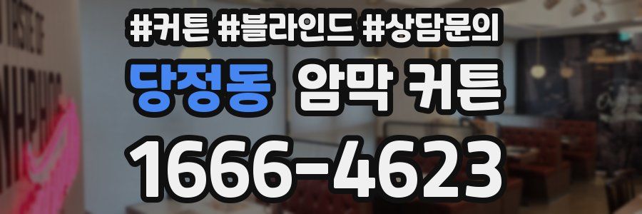 당정동 암막 커튼