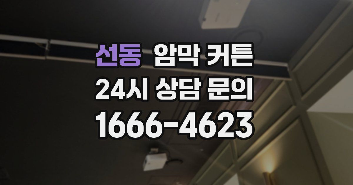 선동 암막 커튼