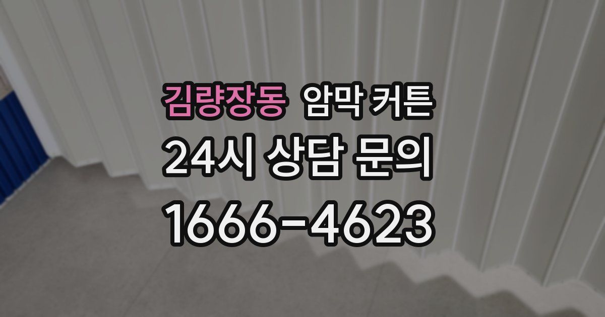김량장동 암막 커튼