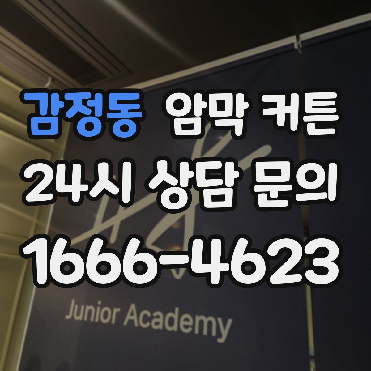 감정동 암막 커튼