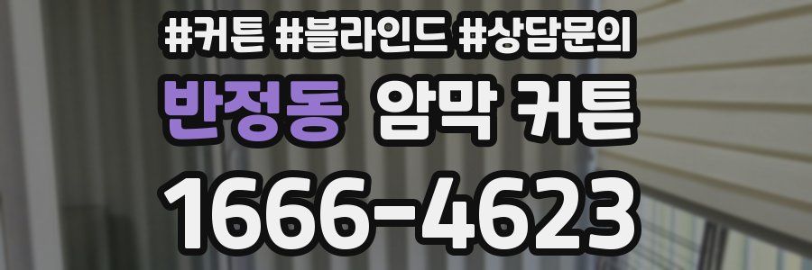 반정동 암막 커튼