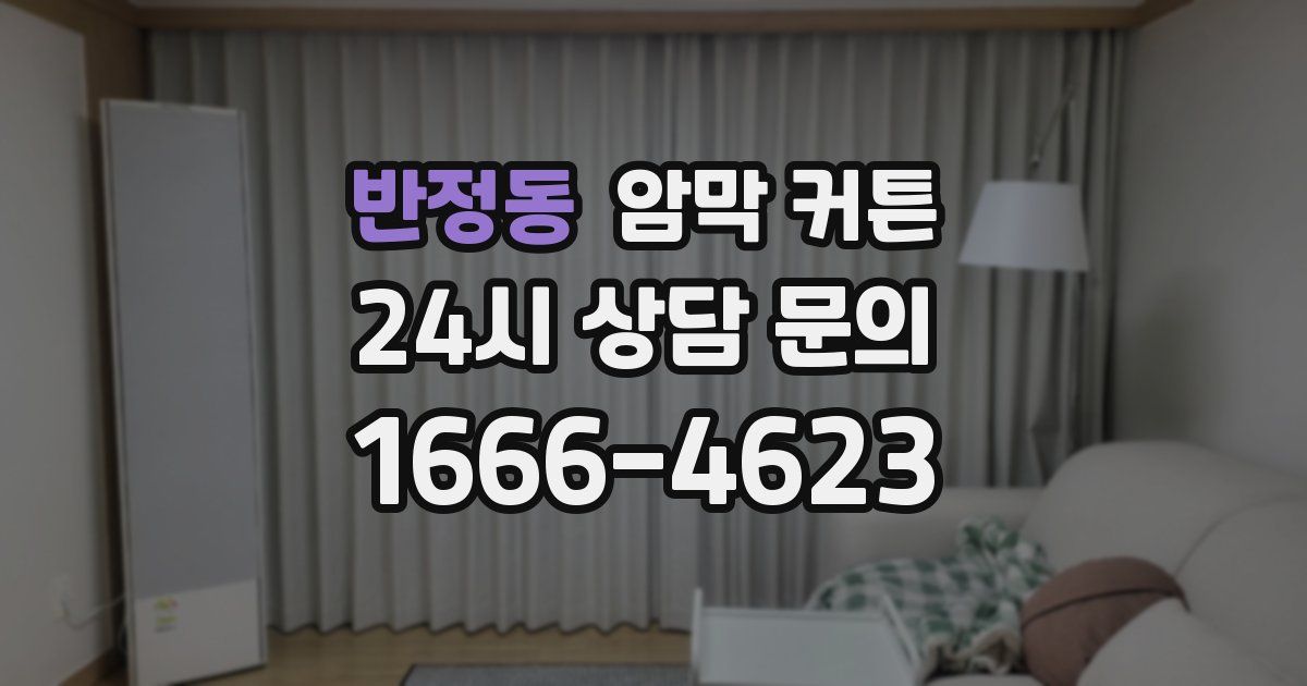 반정동 암막 커튼