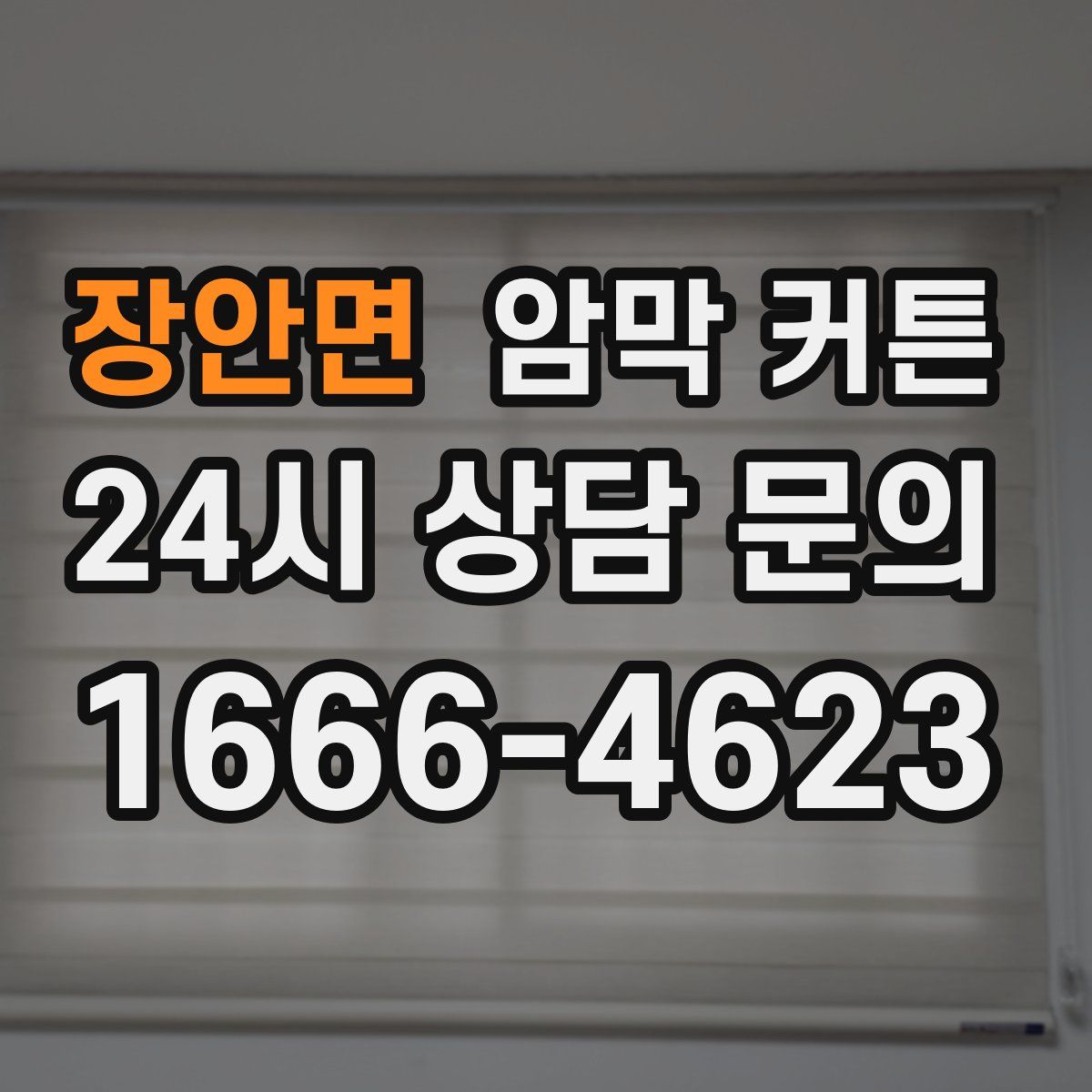 장안면 암막 커튼