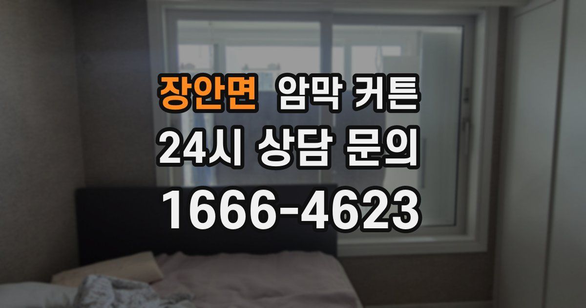 장안면 암막 커튼
