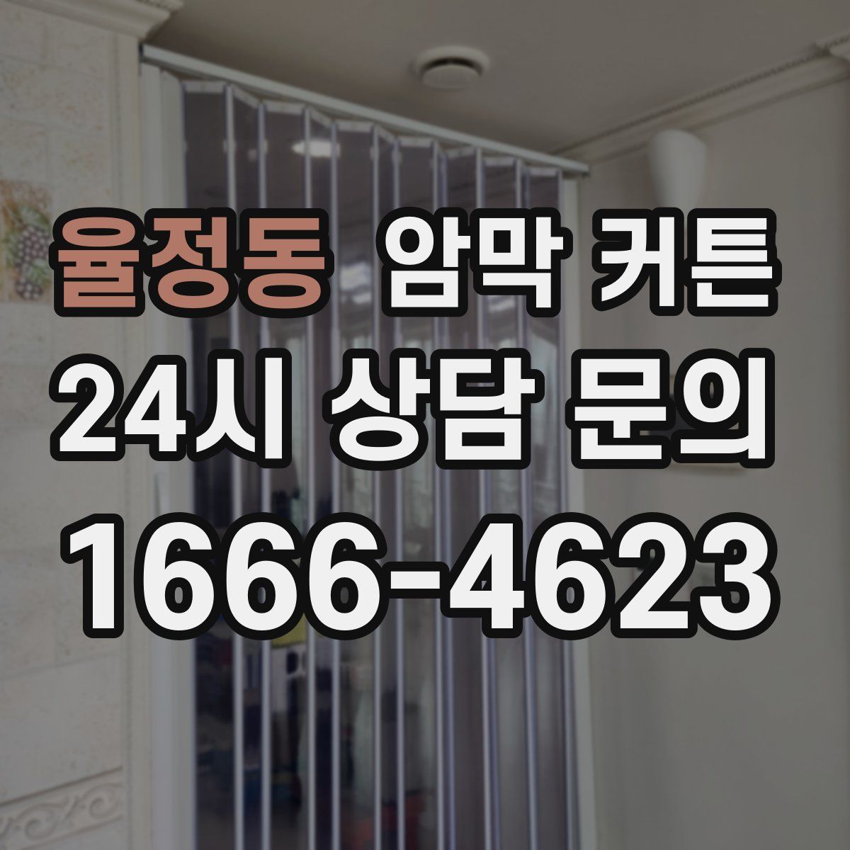 율정동 암막 커튼