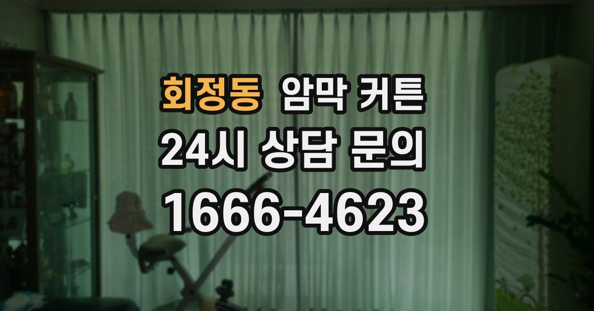 회정동 암막 커튼