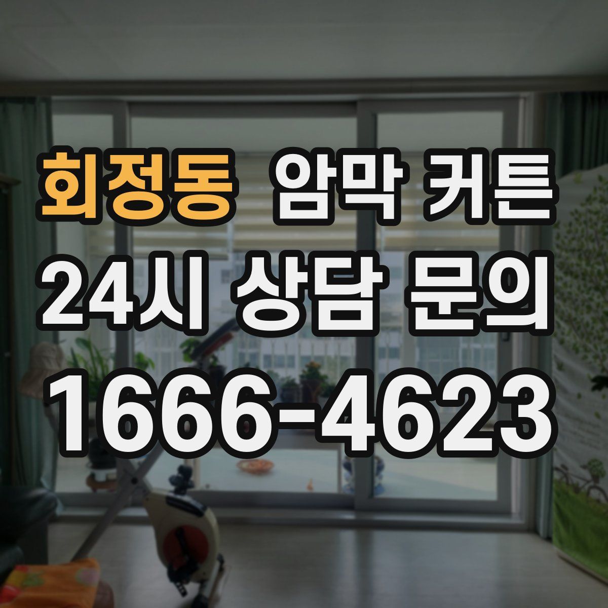 회정동 암막 커튼