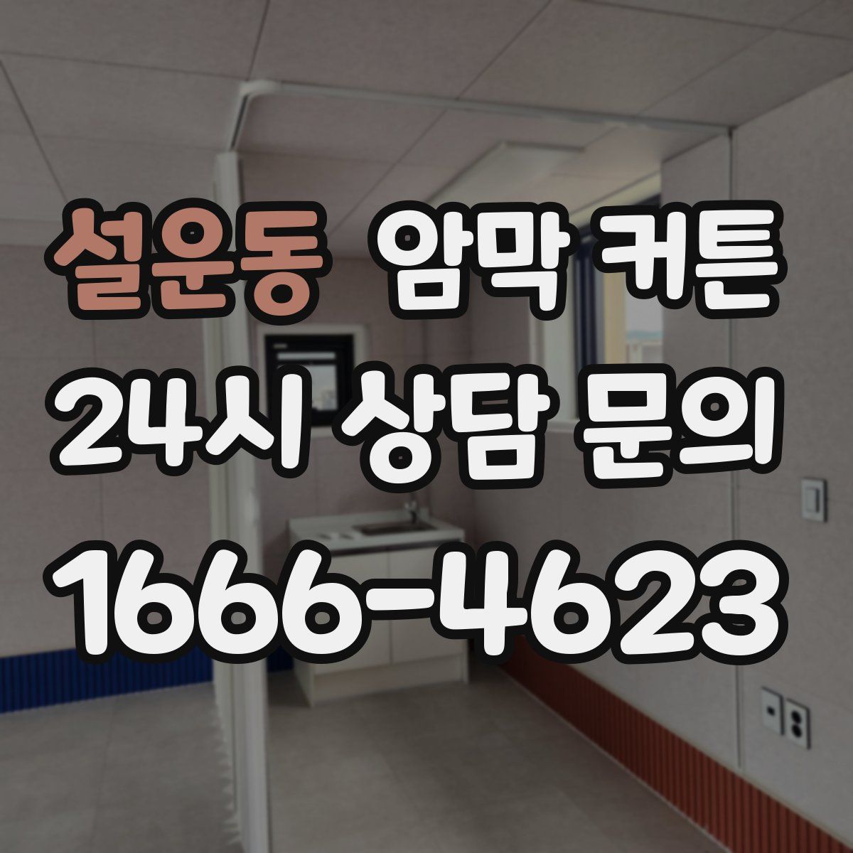 설운동 암막 커튼