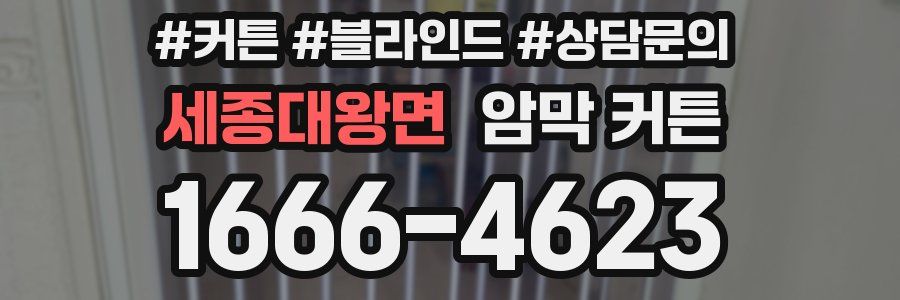세종대왕면 암막 커튼