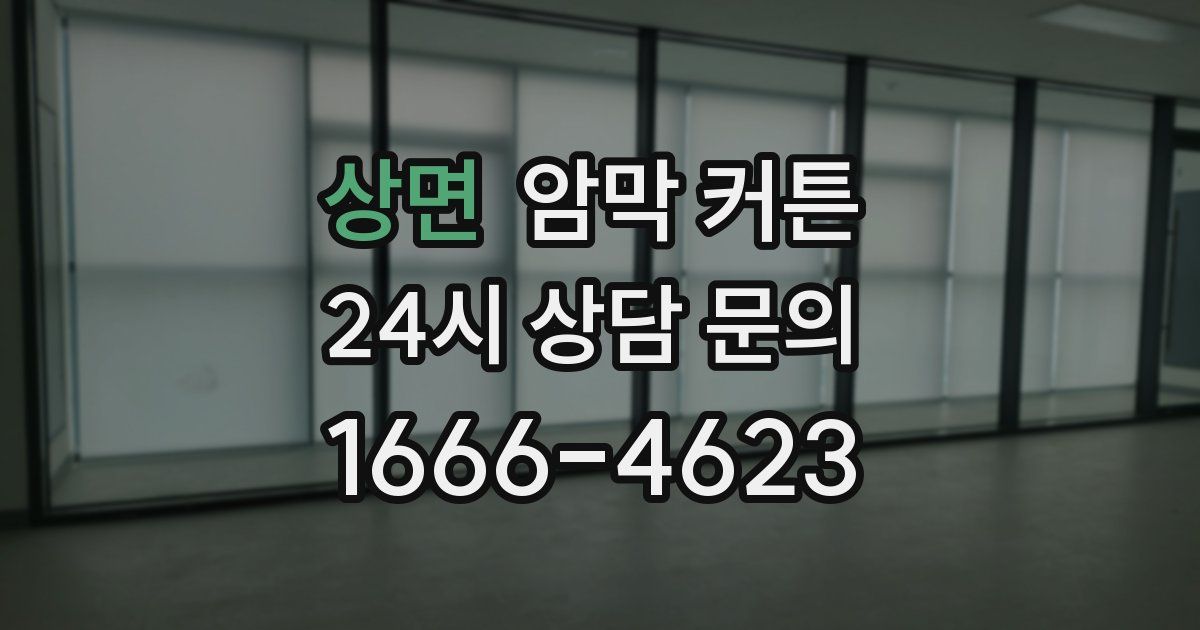 상면 암막 커튼