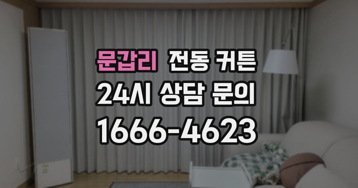 문갑리 전동 커튼