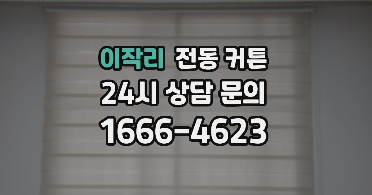 이작리 전동 커튼