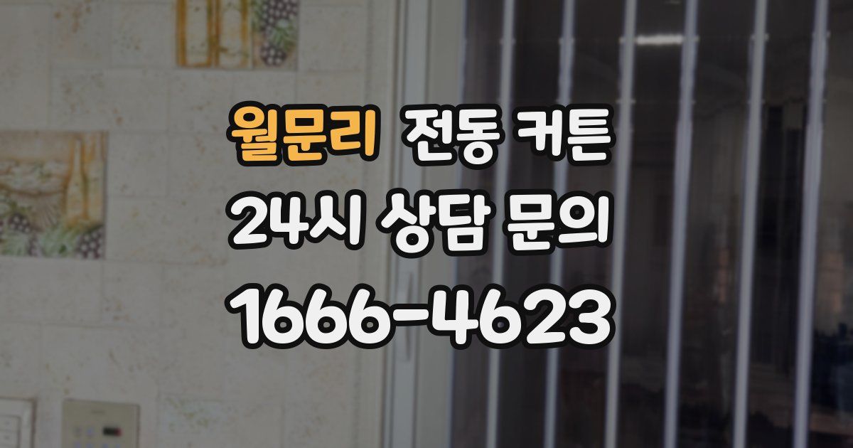 월문리 전동 커튼