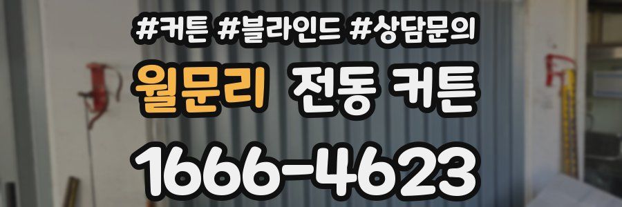 월문리 전동 커튼