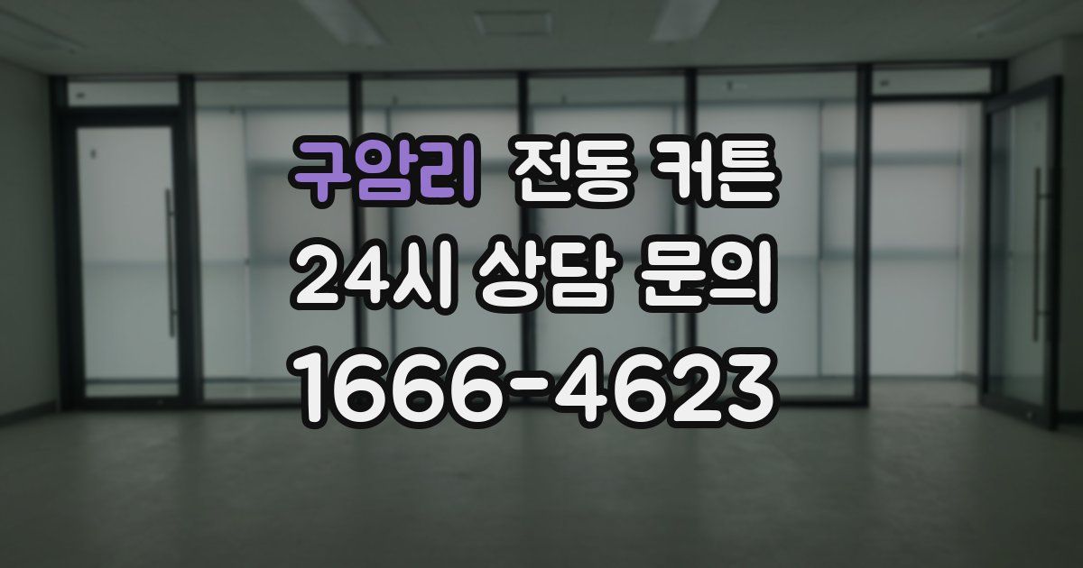 구암리 전동 커튼