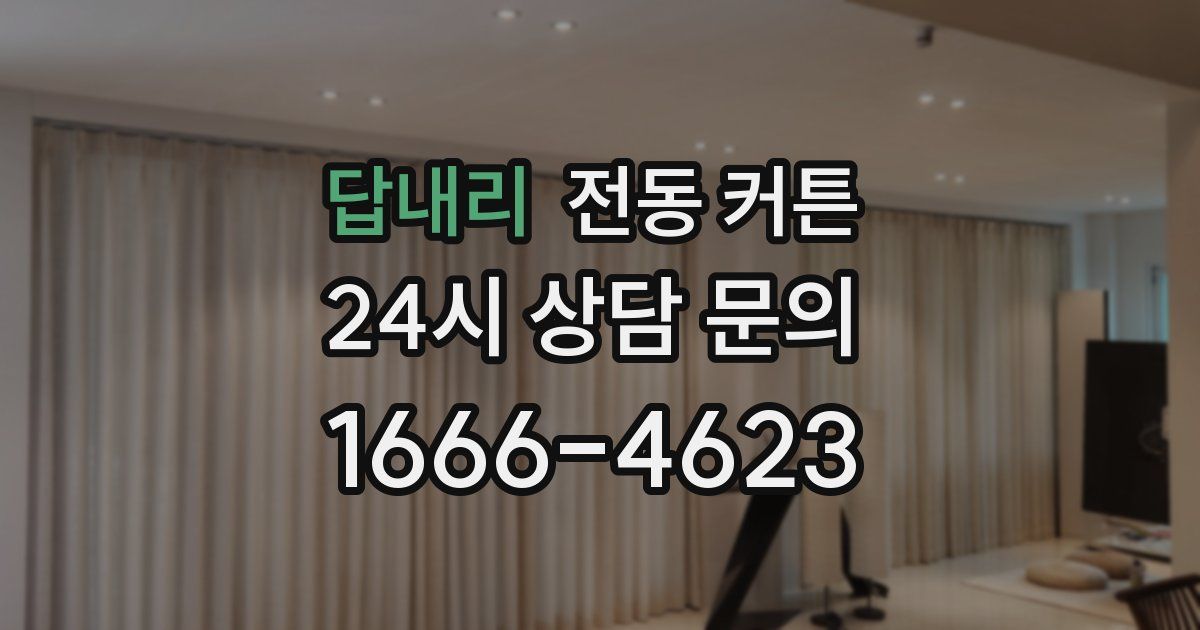 답내리 전동 커튼