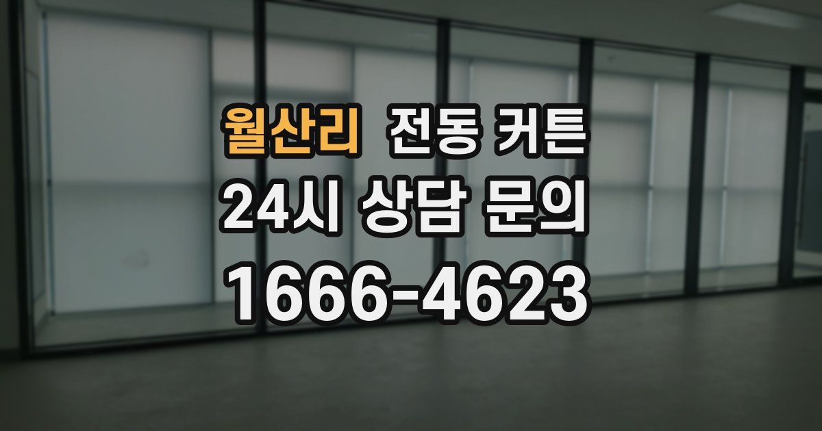 월산리 전동 커튼