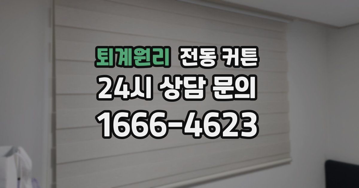 퇴계원리 전동 커튼