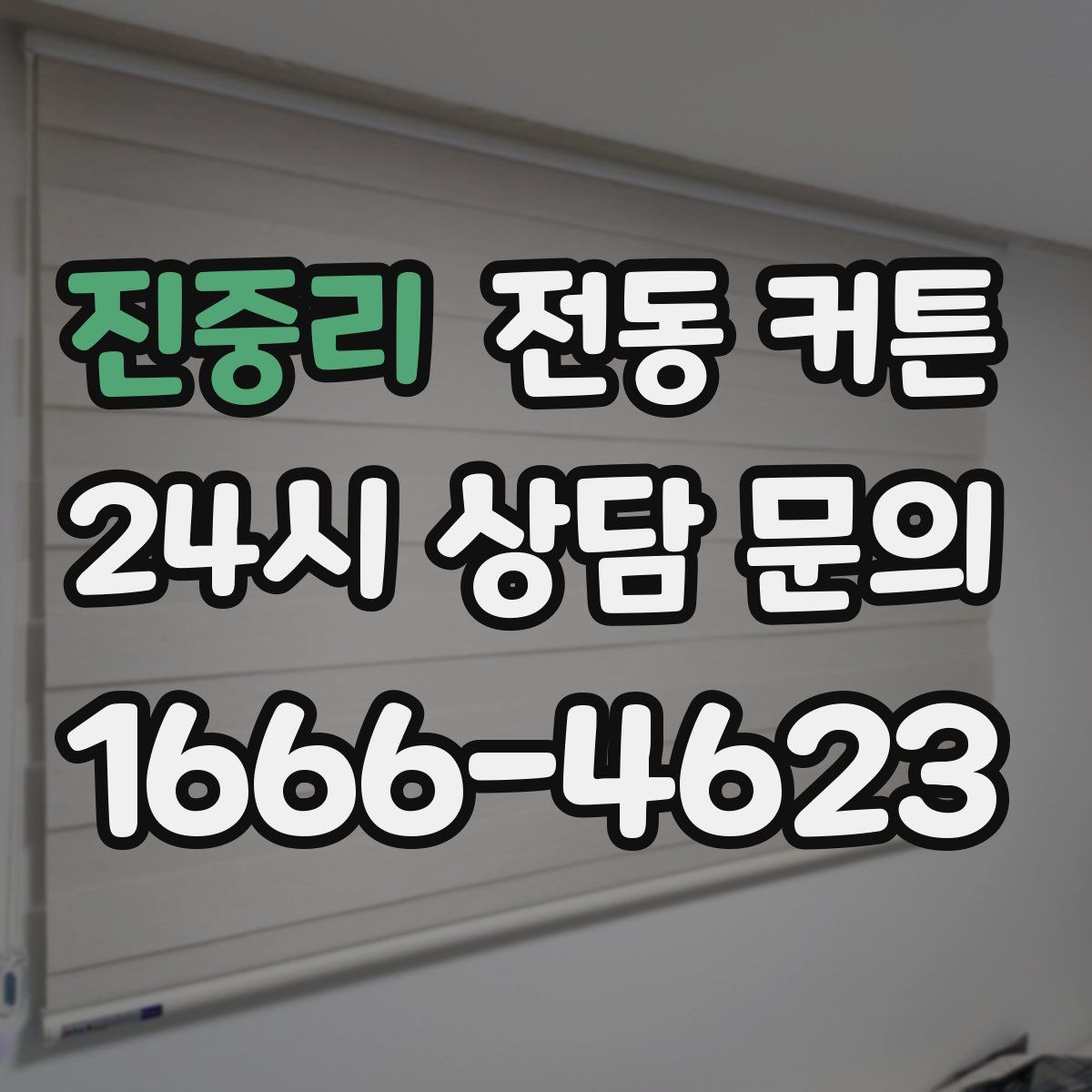 진중리 전동 커튼