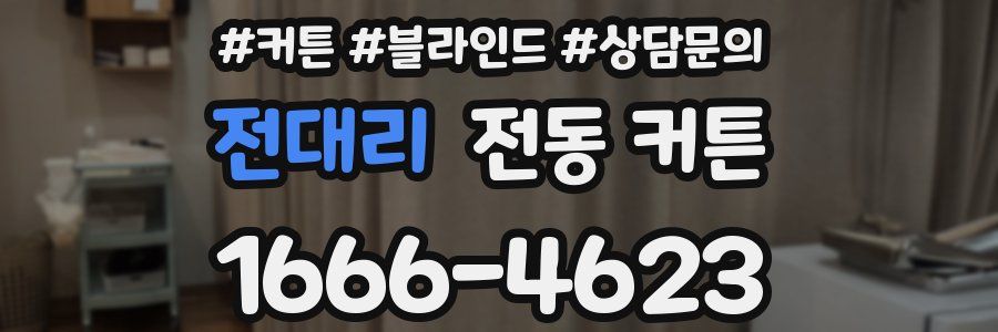 전대리 전동 커튼