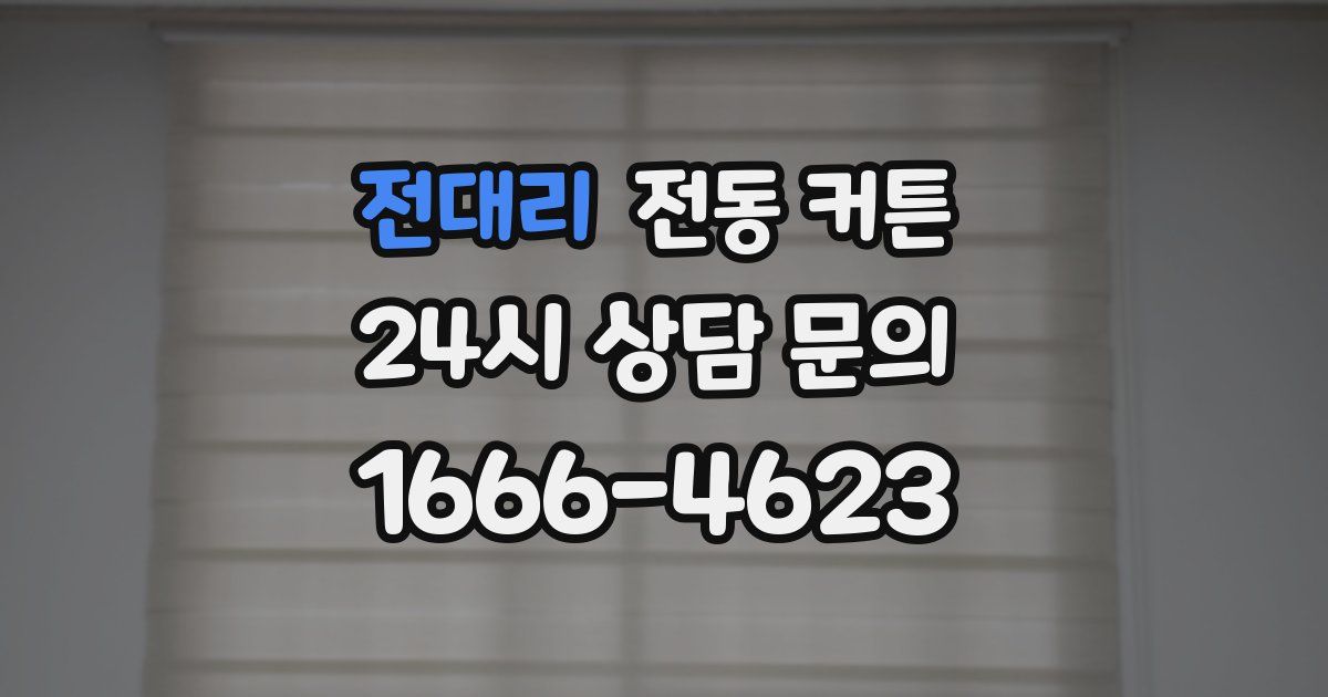 전대리 전동 커튼
