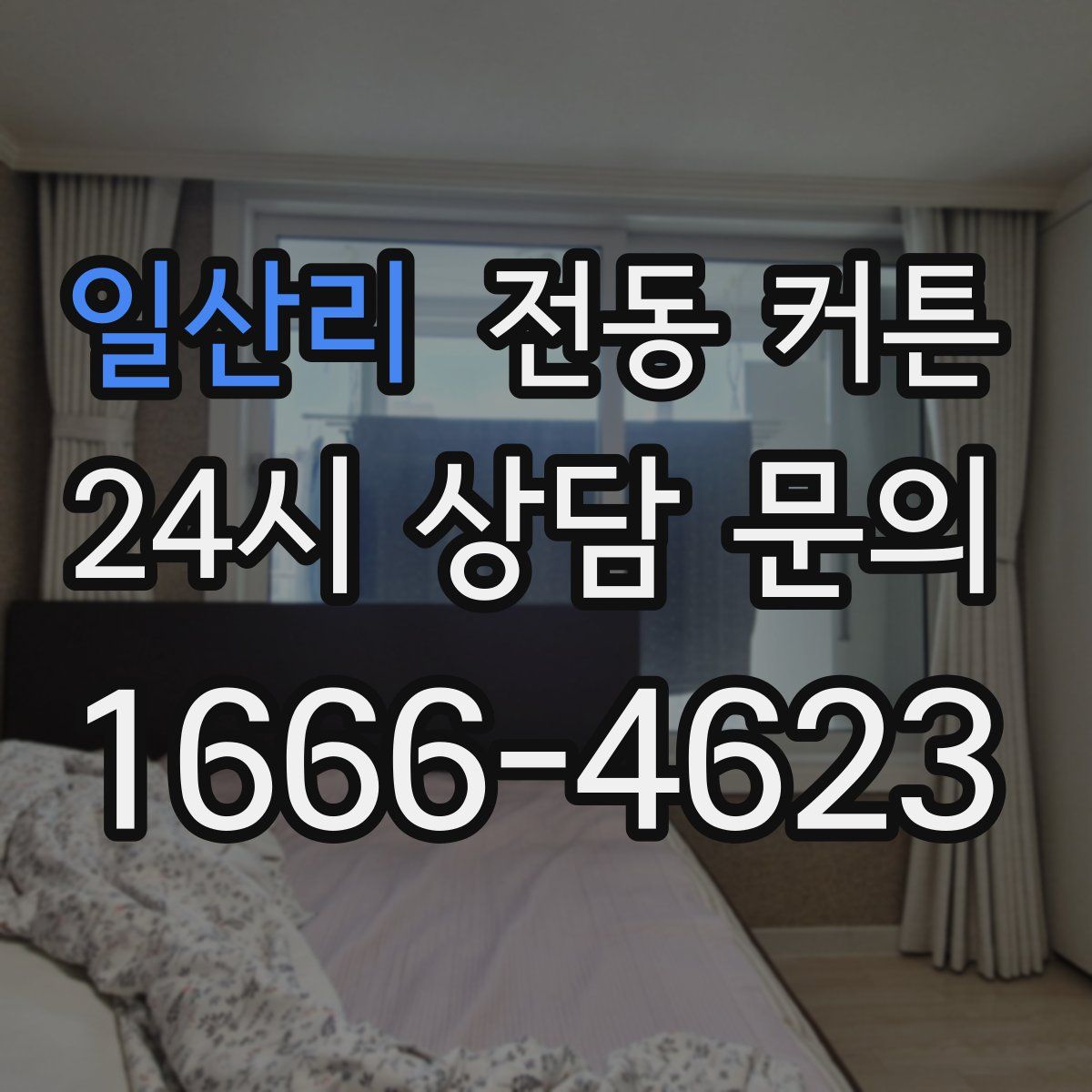 일산리 전동 커튼