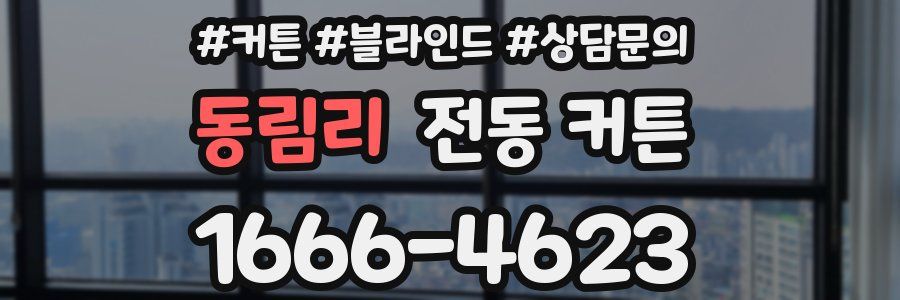 동림리 전동 커튼