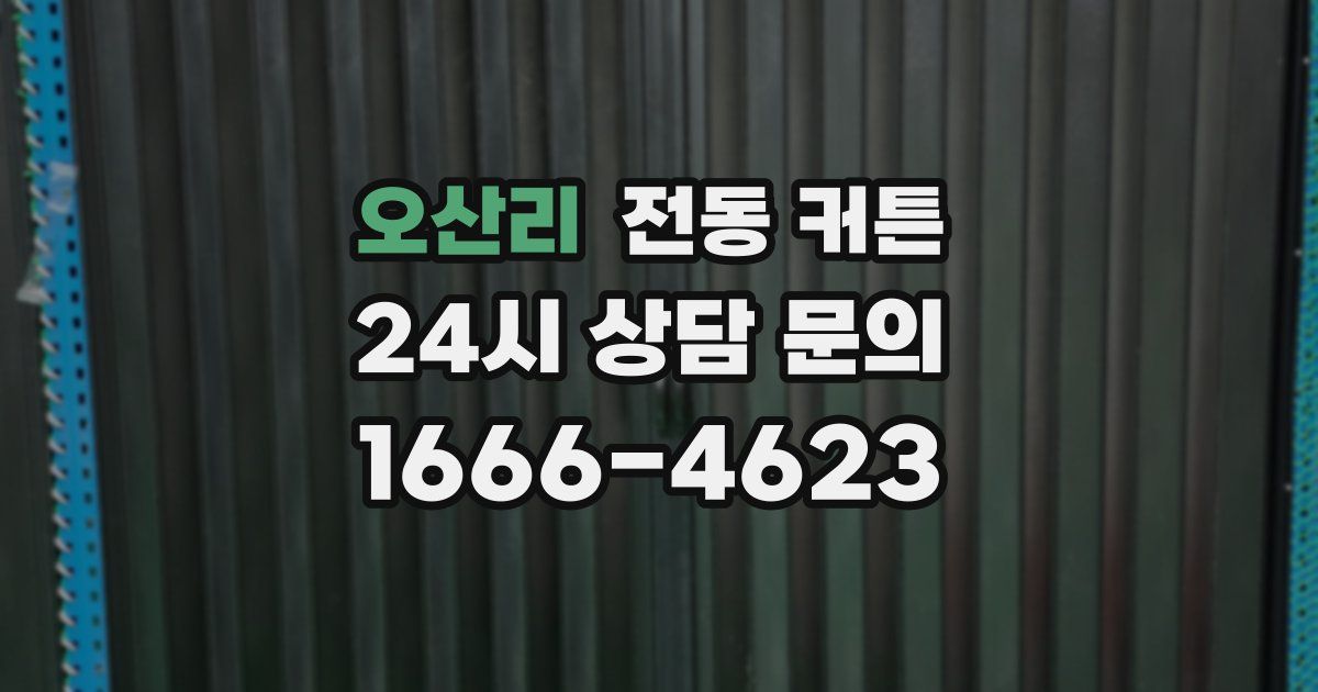 오산리 전동 커튼