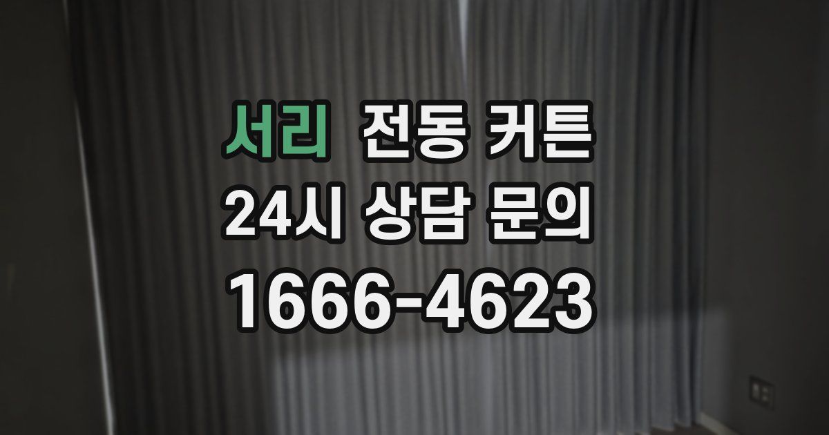 서리 전동 커튼