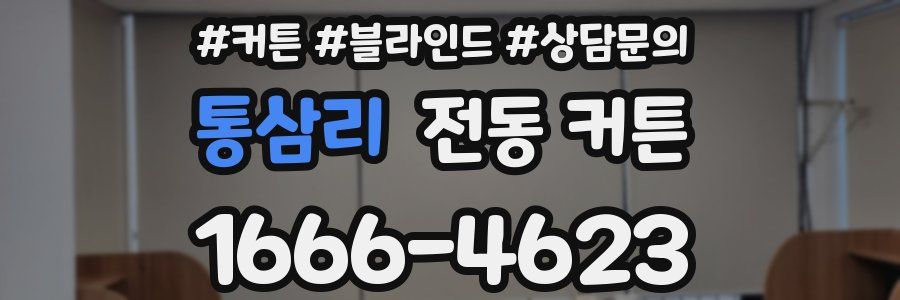 통삼리 전동 커튼