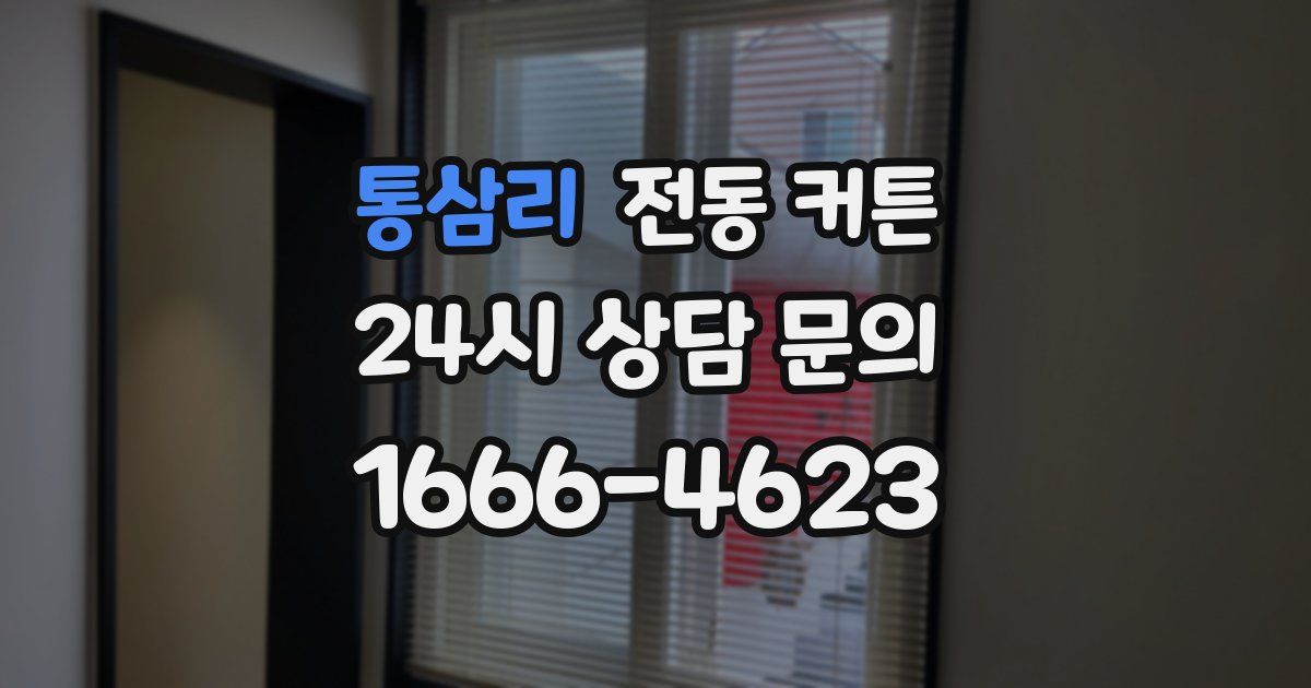 통삼리 전동 커튼