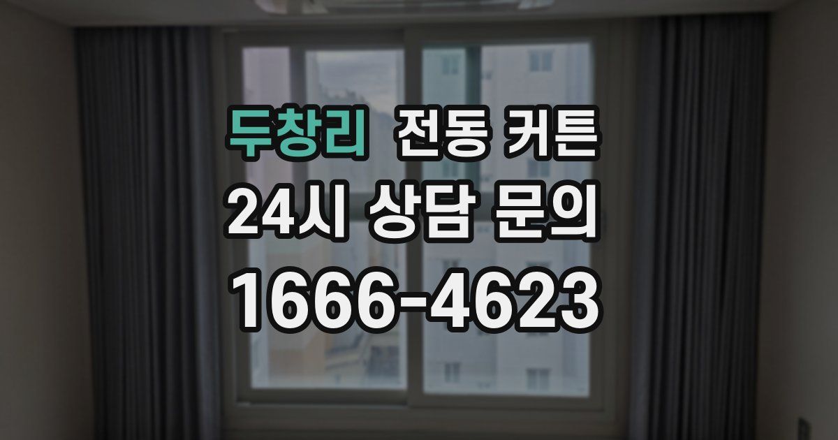 두창리 전동 커튼