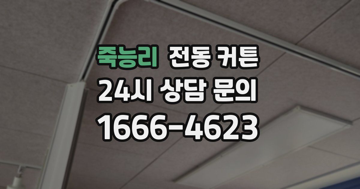 죽능리 전동 커튼