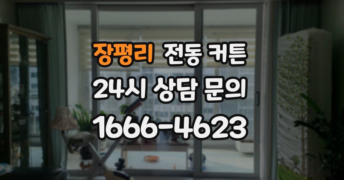 장평리 전동 커튼