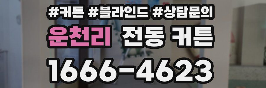 운천리 전동 커튼