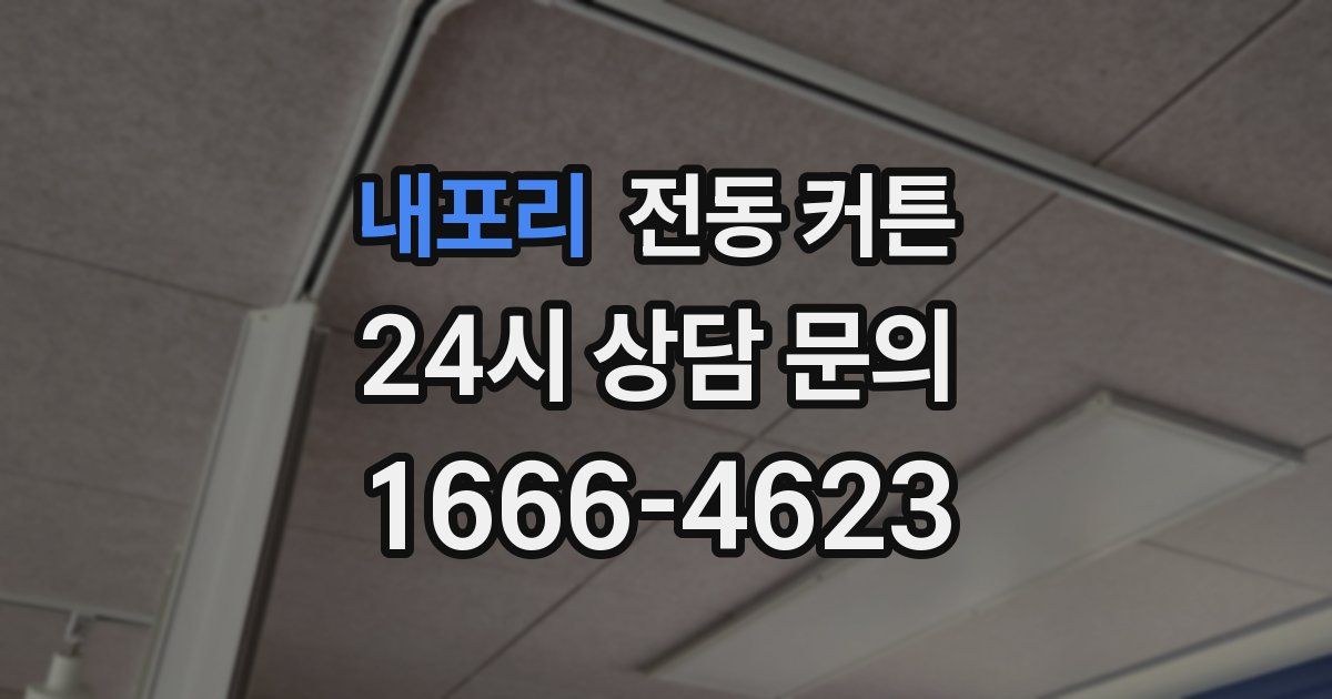 내포리 전동 커튼