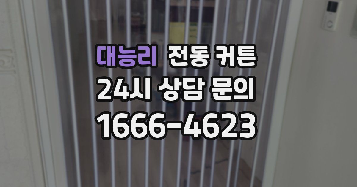 대능리 전동 커튼