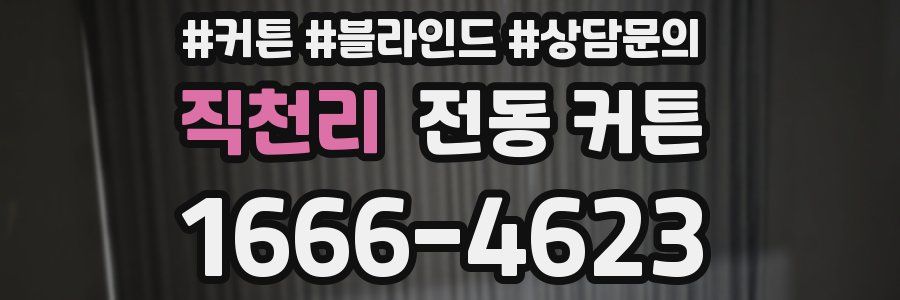 직천리 전동 커튼