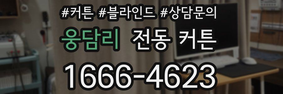 웅담리 전동 커튼