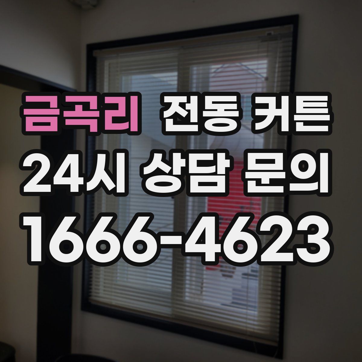 금곡리 전동 커튼