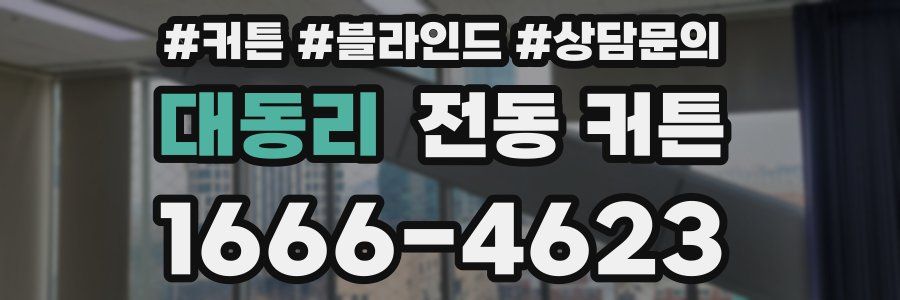 대동리 전동 커튼