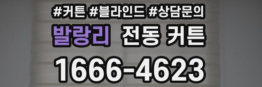 발랑리 전동 커튼