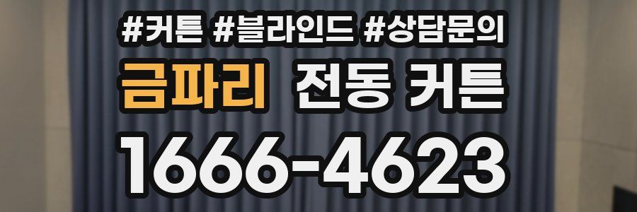 금파리 전동 커튼