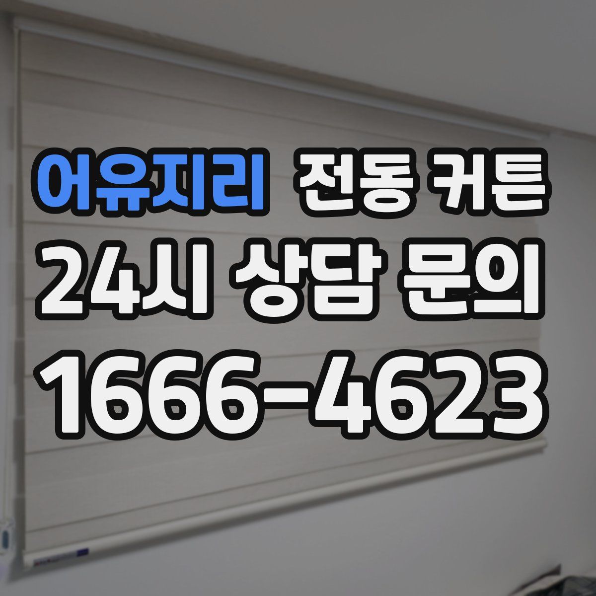 어유지리 전동 커튼