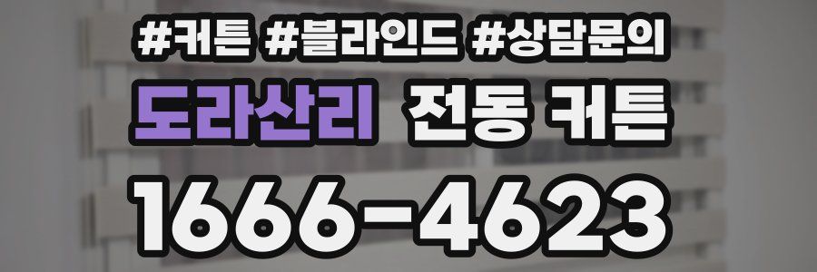 도라산리 전동 커튼