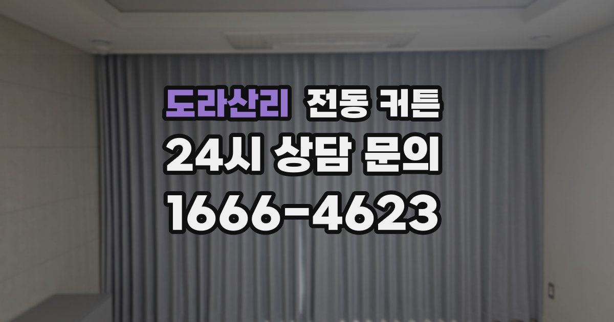 도라산리 전동 커튼