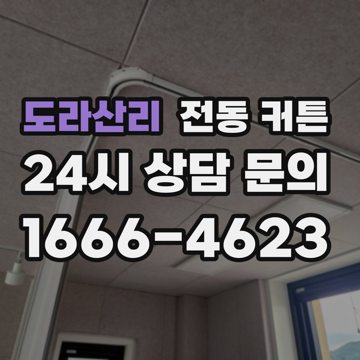 도라산리 전동 커튼