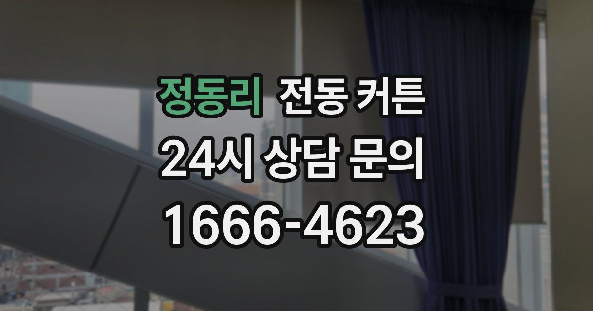 정동리 전동 커튼