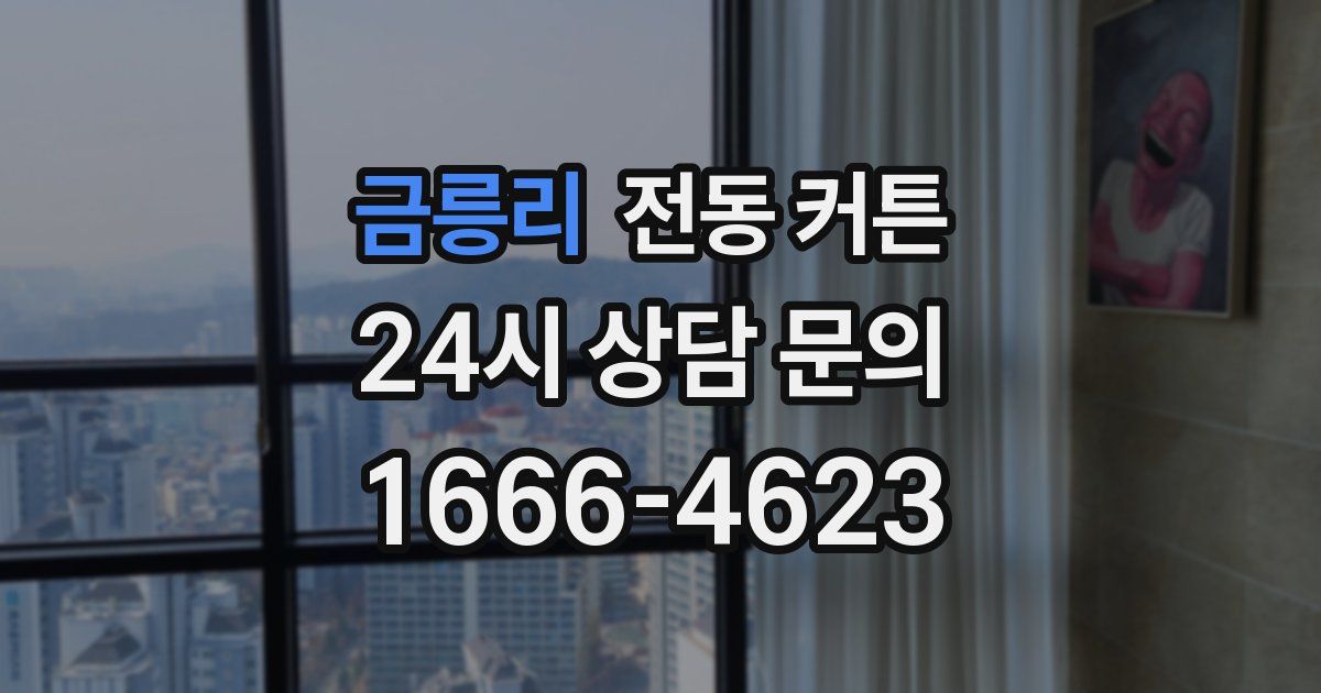 금릉리 전동 커튼