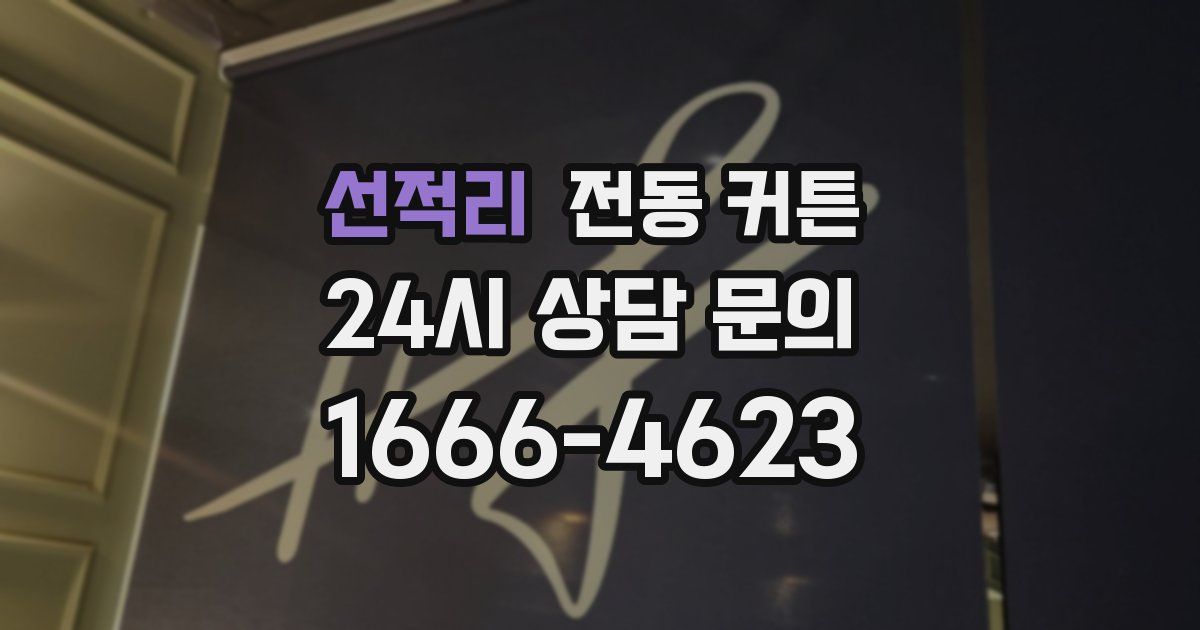 선적리 전동 커튼